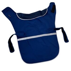 Lands’ End Waterproof Reflective Dog Coat Blue XL